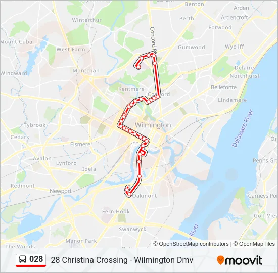 028 Bus Line Map
