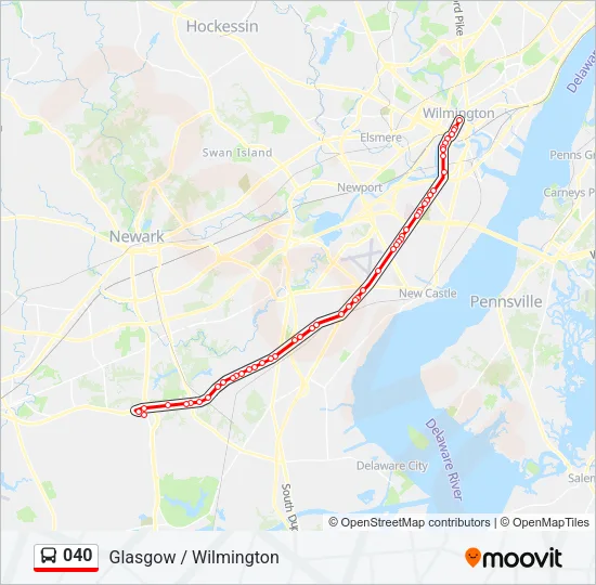 040 Bus Line Map