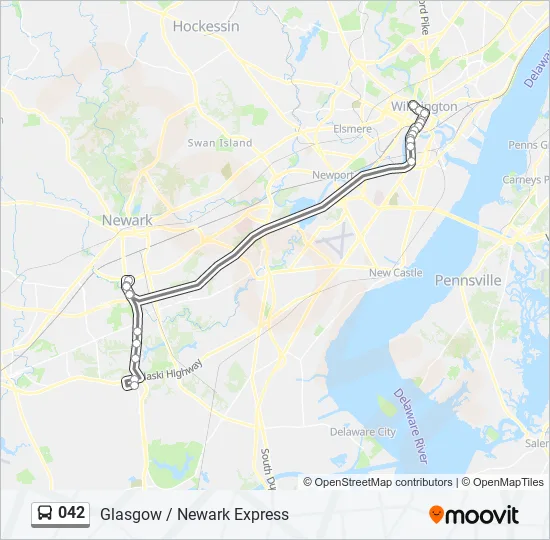 042 Bus Line Map
