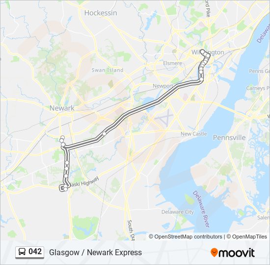 Mapa de 042 de autobús