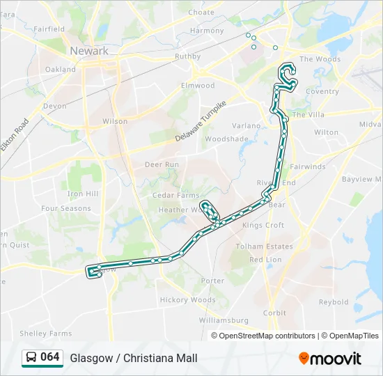 064 Bus Line Map
