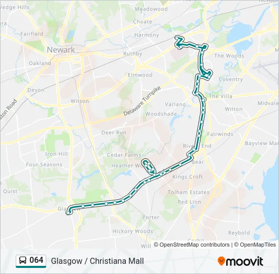 064 Bus Line Map