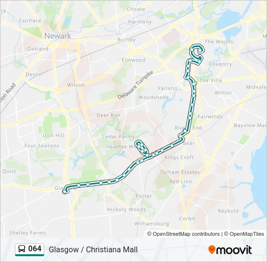064 Bus Line Map