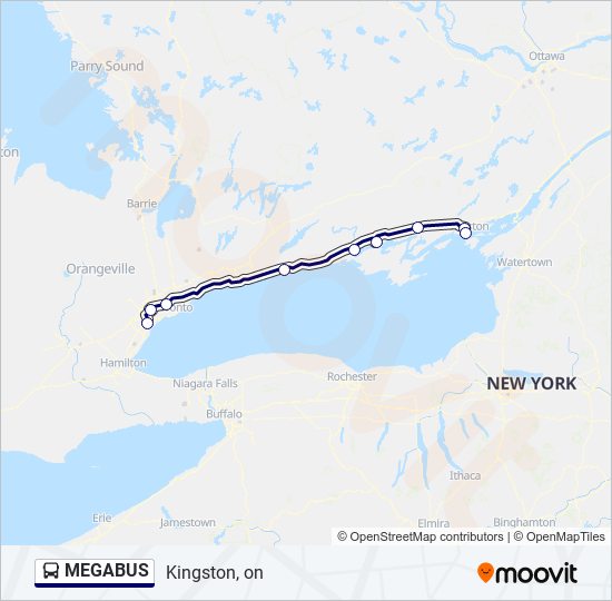 megabus Route Schedules, Stops & Maps Kingston, on (Updated)