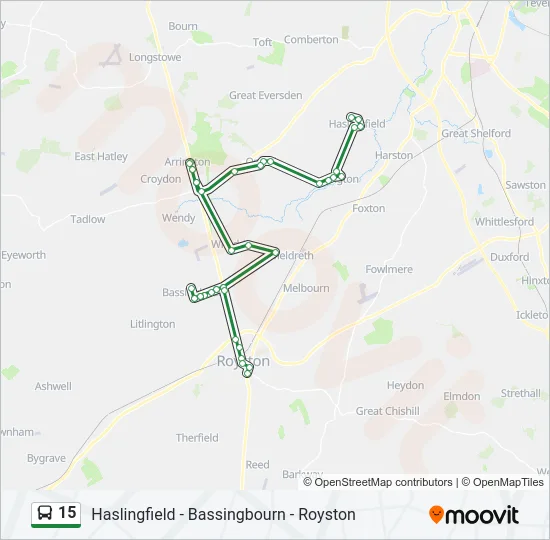 15 Bus Line Map