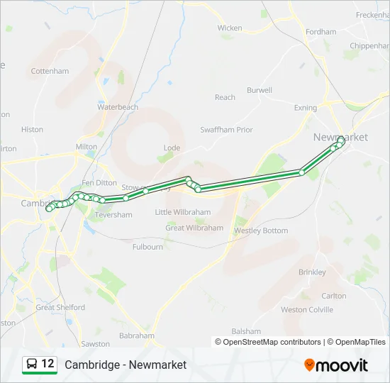 12 Bus Line Map