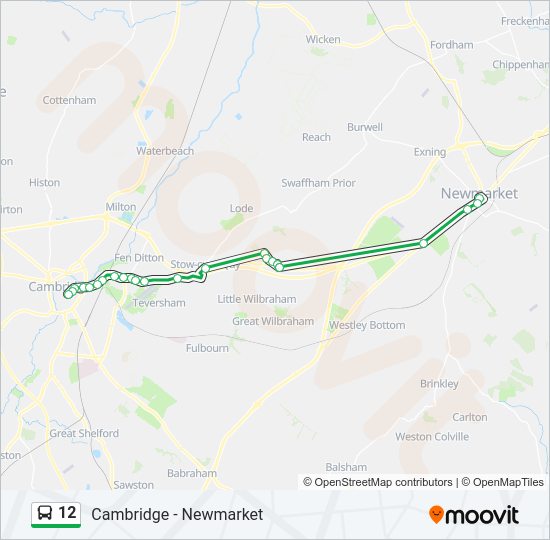 12 Bus Line Map