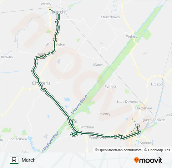 ELY ZIPPER 2 Bus Line Map