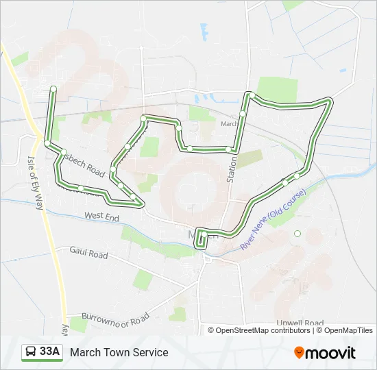 33A Bus Line Map