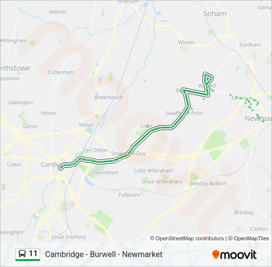 11 Bus Line Map