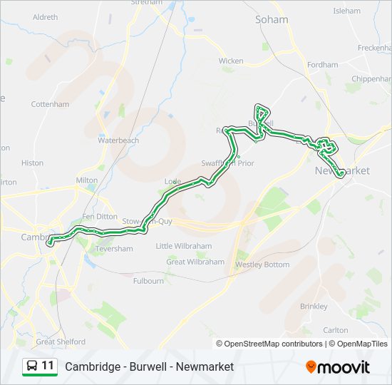 11 Bus Line Map