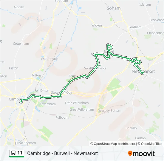 11 Bus Line Map