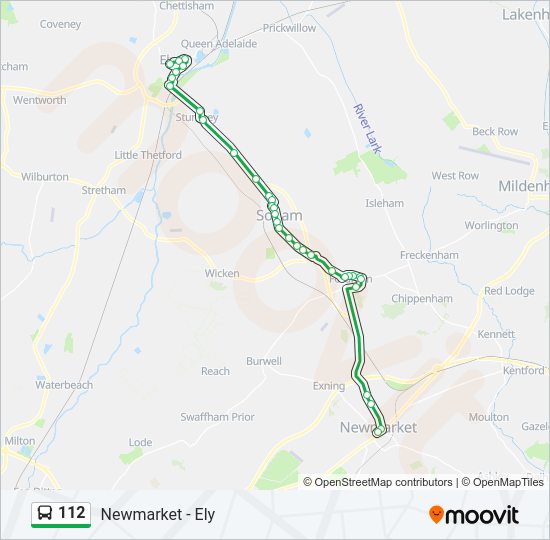 112 Bus Line Map