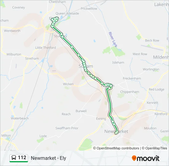 112 Bus Line Map