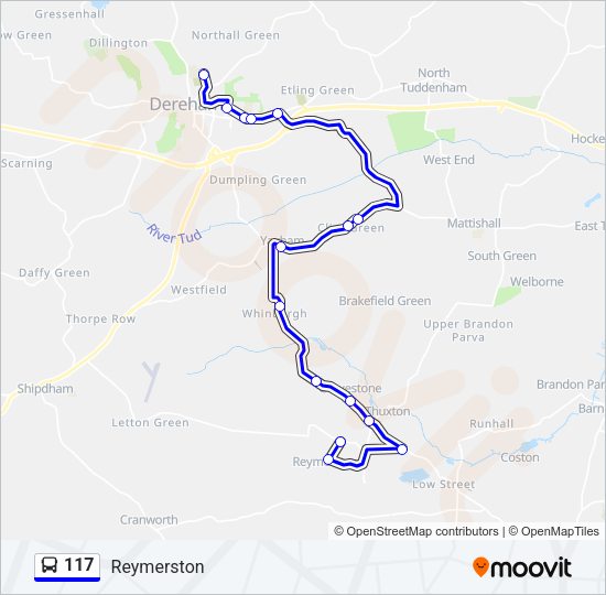 117 Bus Line Map