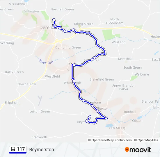 117 Bus Line Map
