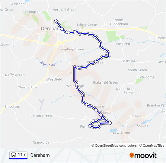 117 Bus Line Map