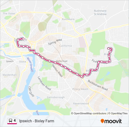 4 bus Line Map