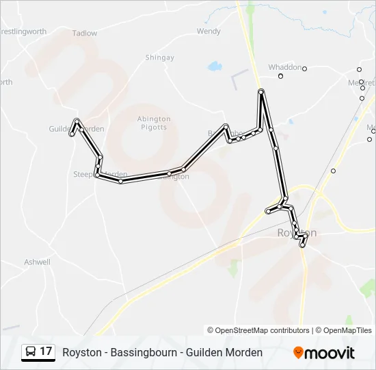 17 Bus Line Map