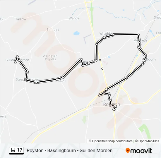 17 Bus Line Map