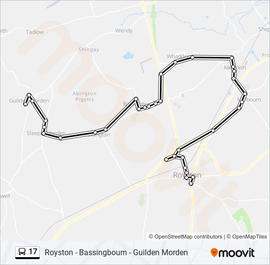 17 Route Schedules, Stops & Maps Royston (Updated) 17 Route Schedules, Stops & Maps Royston (Updated)