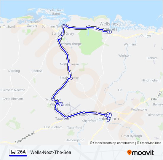 26A Bus Line Map