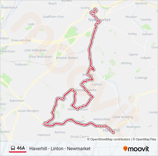 46A Bus Line Map