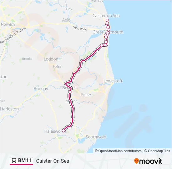 BM11 Bus Line Map