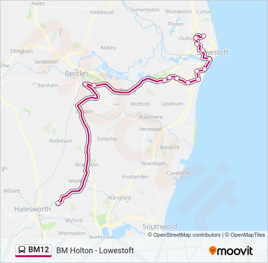 BM12 Bus Line Map