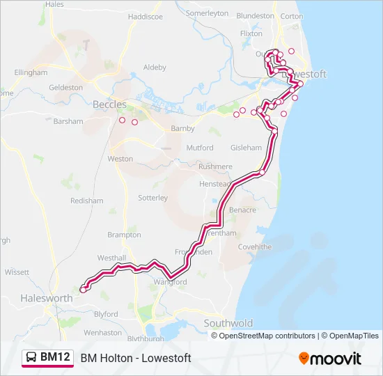 BM12 Bus Line Map
