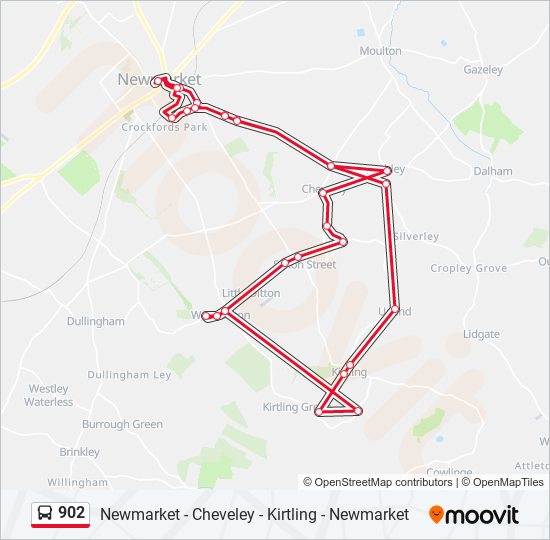 902 bus Line Map