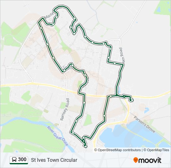 300 bus Line Map