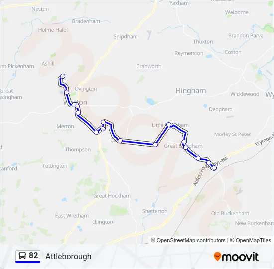 82 Bus Line Map