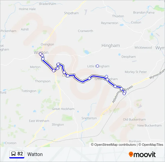 82 Bus Line Map