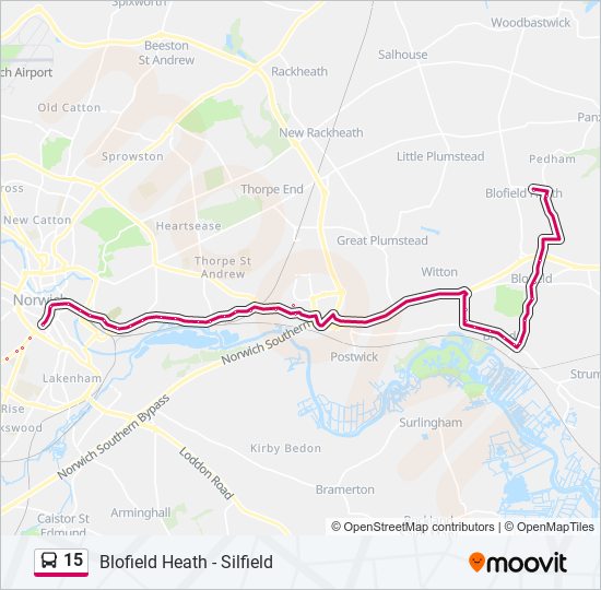 15 bus Line Map