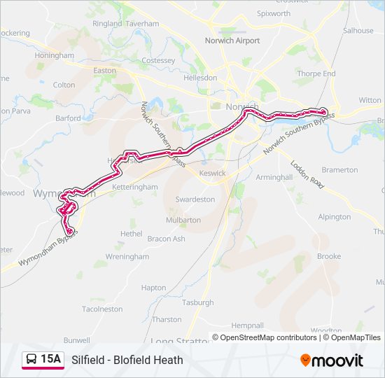 15A bus Line Map