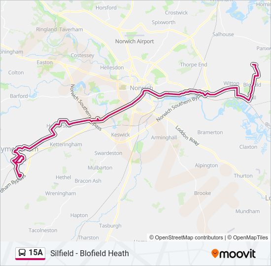15A Bus Line Map