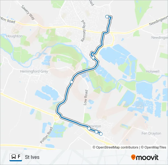 F Bus Line Map