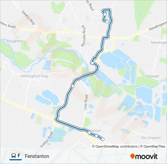 F Bus Line Map
