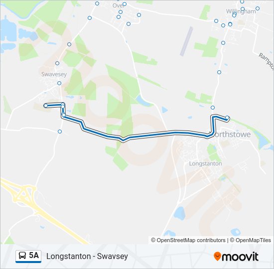 5A Bus Line Map
