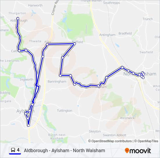 4 Bus Line Map
