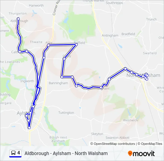 4 Bus Line Map