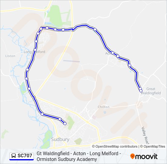 SC707 Bus Line Map