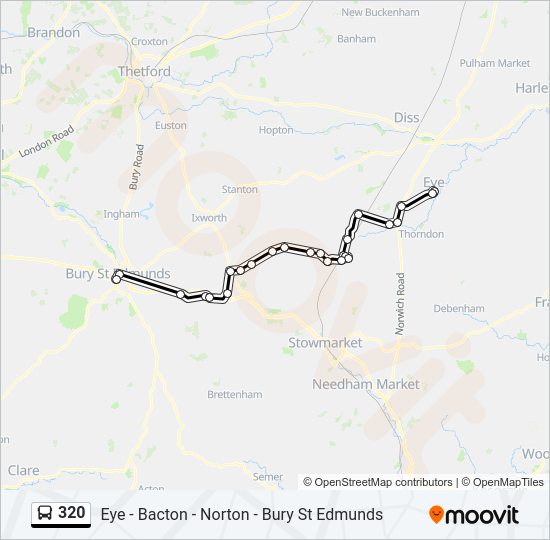 320 Bus Line Map