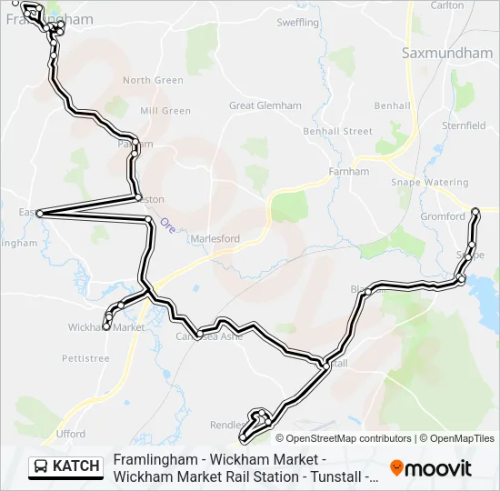 KATCH Bus Line Map