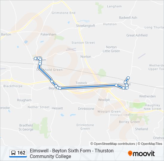 162 Route: Schedules, Stops & Maps - Thurston (Updated)