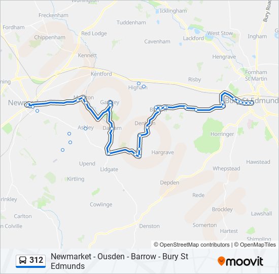 312 Bus Line Map