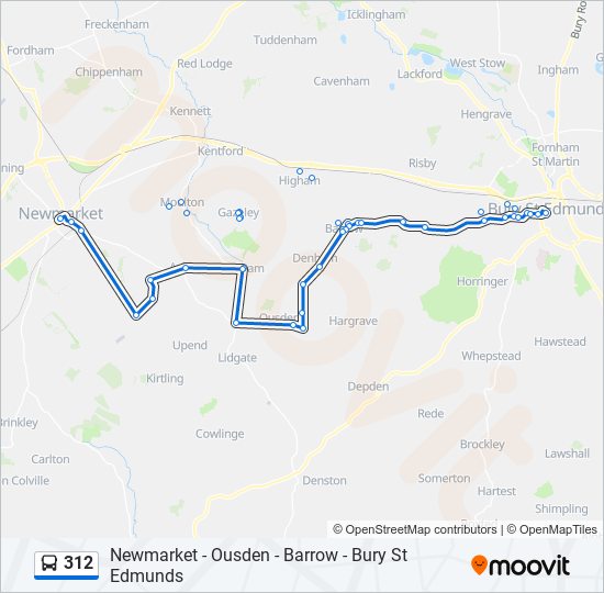 312 Bus Line Map