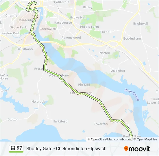97 Bus Line Map