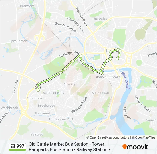 997 Bus Line Map